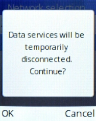 Press the Left selection key and your phone will search for available networks. Press the Left selection key and your phone will search for available networks.