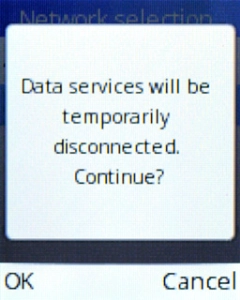 Press the Left selection key and your phone will search for available networks. Press the Left selection key and your phone will search for available networks.