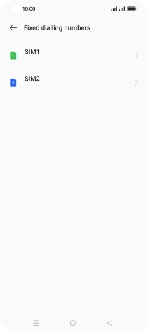 Press the required SIM.