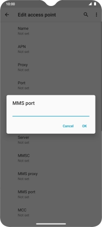 Key in 8799 and press OK.