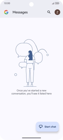 Press the profile icon. Press the profile icon.