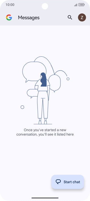 Press the profile icon. Press the profile icon.