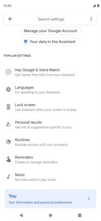 Press Hey Google & Voice Match.