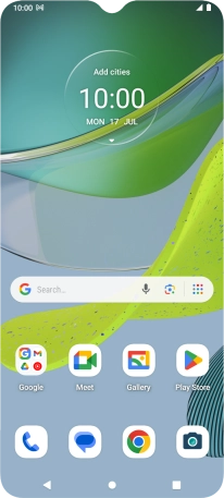 The email message icon shows that you've received a new email message.
