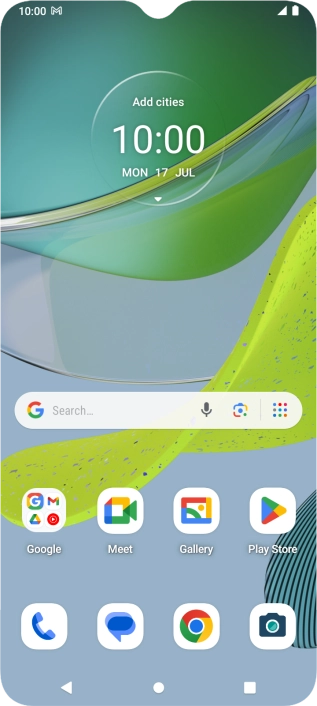 The email message icon shows that you've received a new email message.