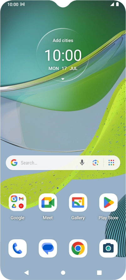 The email message icon shows that you've received a new email message.