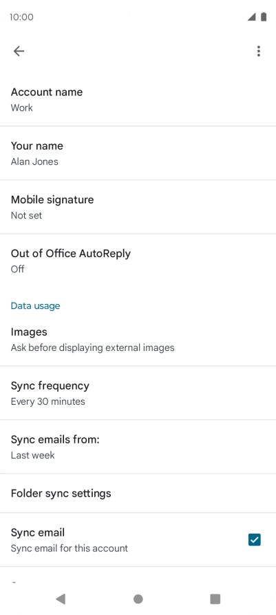 Press Account name. Press Account name.
