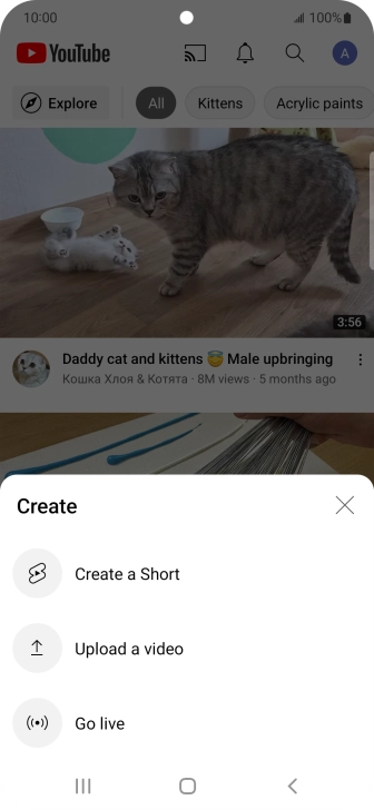 Press Upload a video. Press Upload a video.