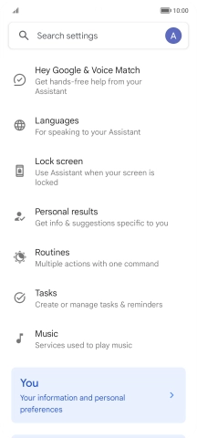Press Hey Google & Voice Match.