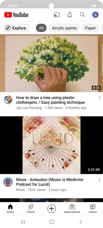 Press the upload icon.