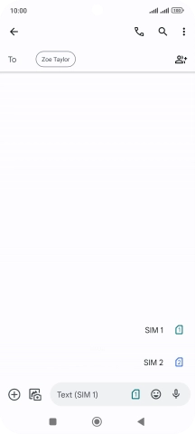 Press the required SIM.