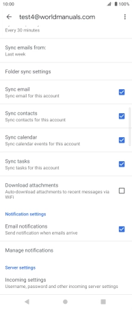 Press the field next to 