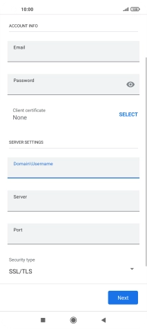 Press the field below 