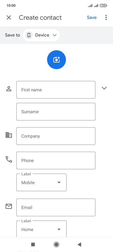 Press the drop down list next to 