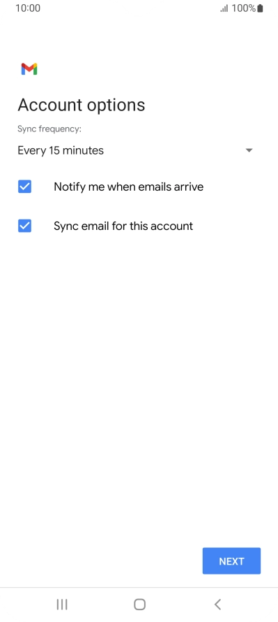 Press the drop down list below 