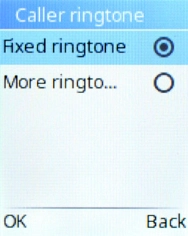 Select Fixed ringtones.