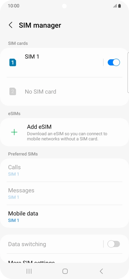 Press the Home key to return to the home screen.