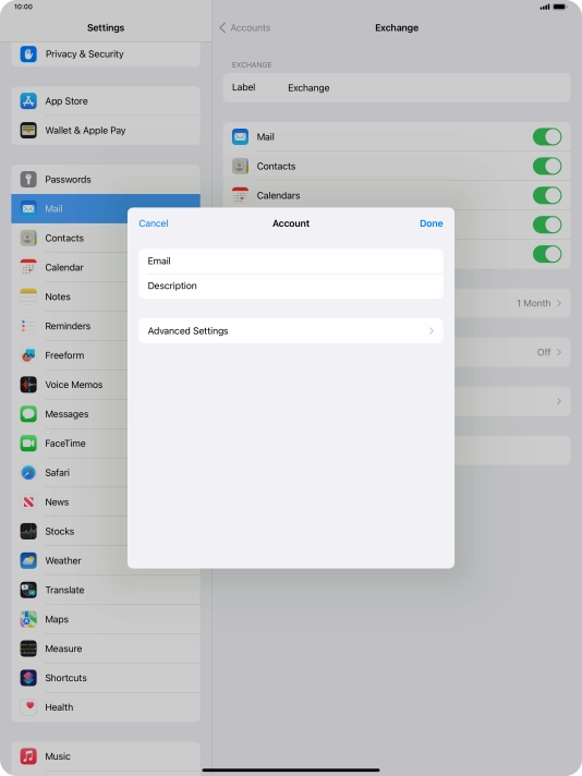 Press Advanced Settings.