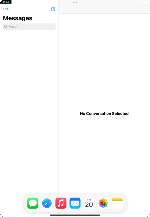 Slide your finger downwards on Dock to minimise it.