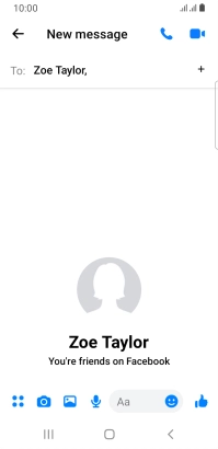 Press the text input field.