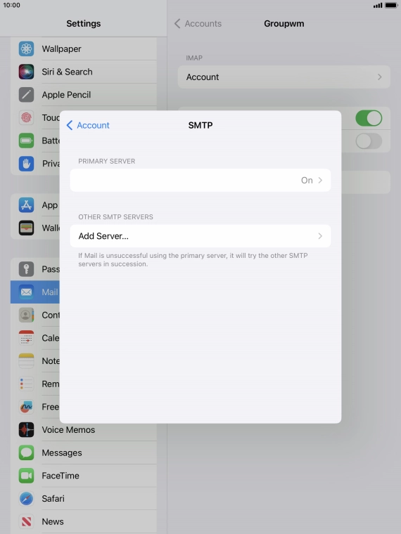 Press the field below 