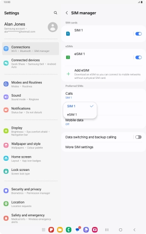Press the required price plan. Press the required price plan.