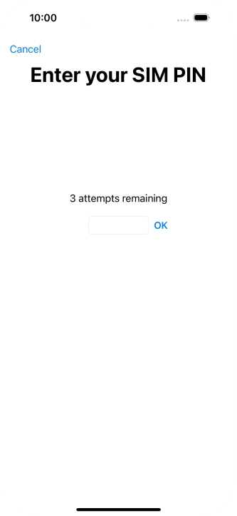 If your SIM is locked, key in your PIN and press OK.