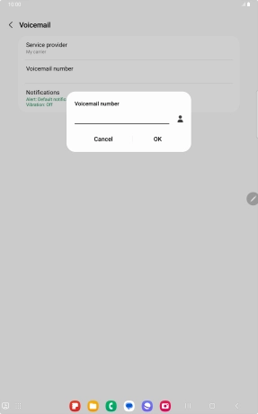 Key in +447836121121 and press OK.