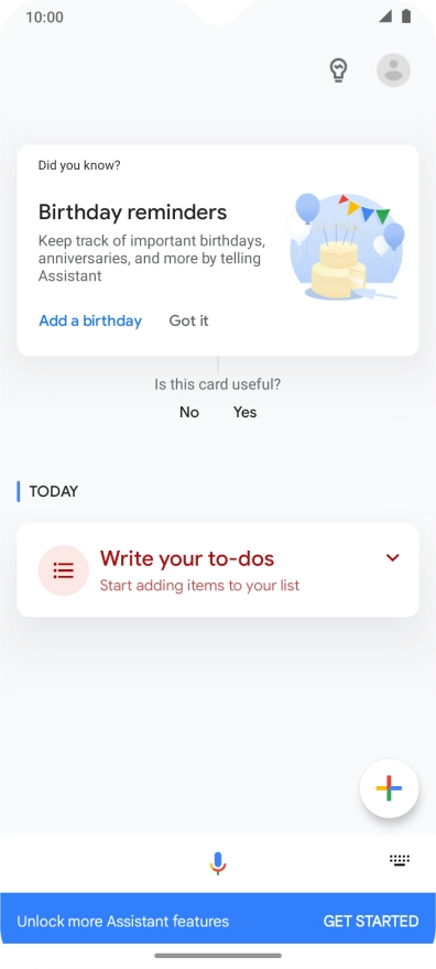 Press the profile icon. Press the profile icon.