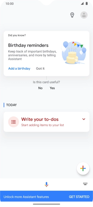 Press the profile icon. Press the profile icon.
