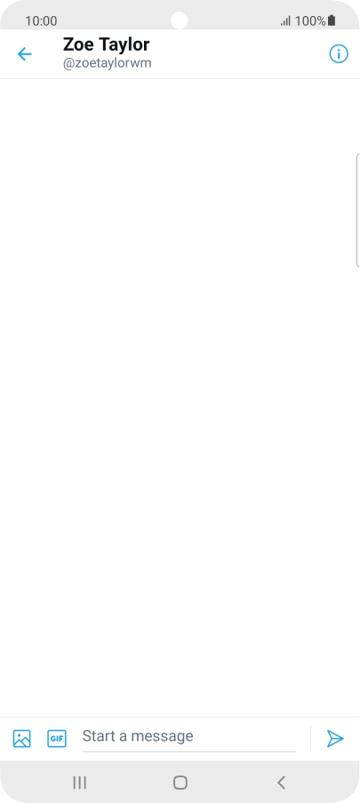 Press the text input field.