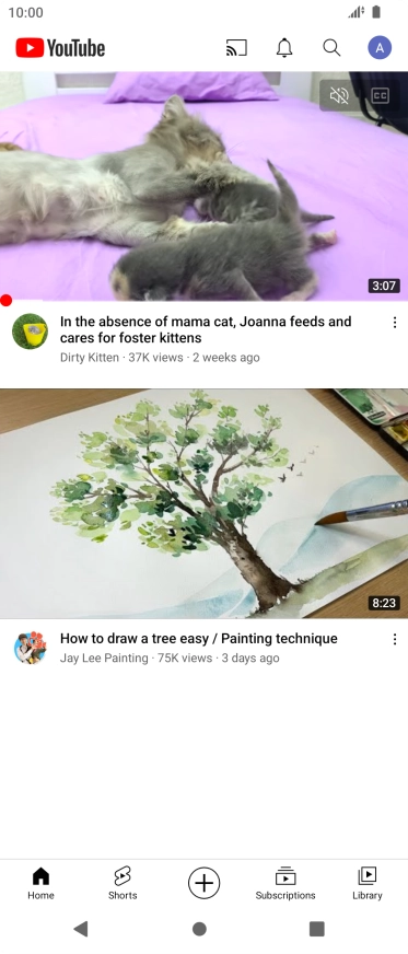 Press the upload icon.