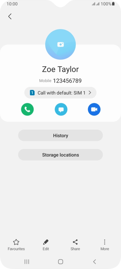 Press the Home key to return to the home screen.