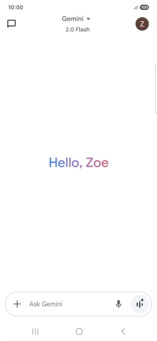 Press the profile icon.