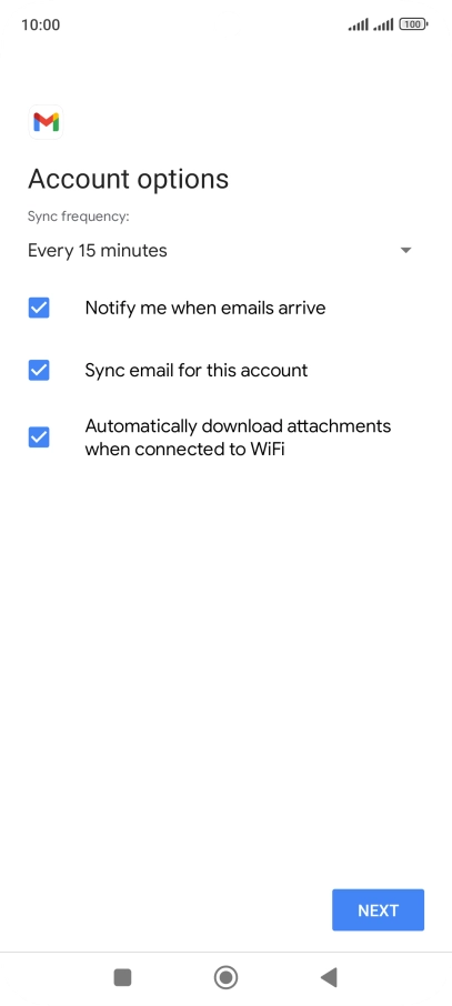 Press the drop down list below 