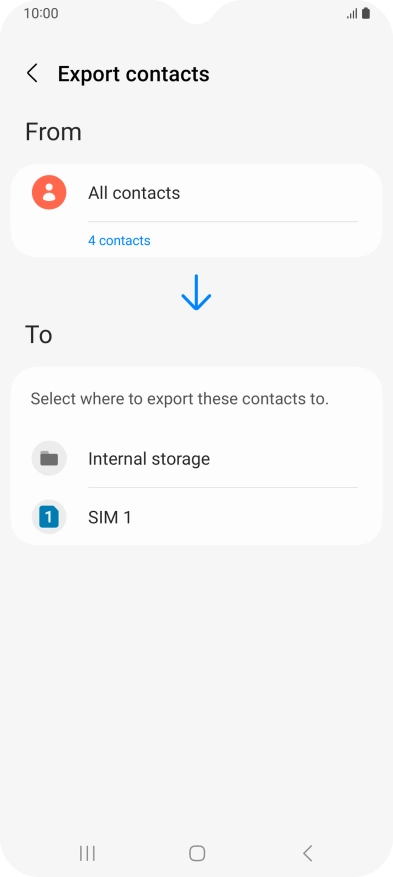 Press the name of the SIM. Press the name of the SIM.