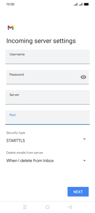 Press the drop down list below 