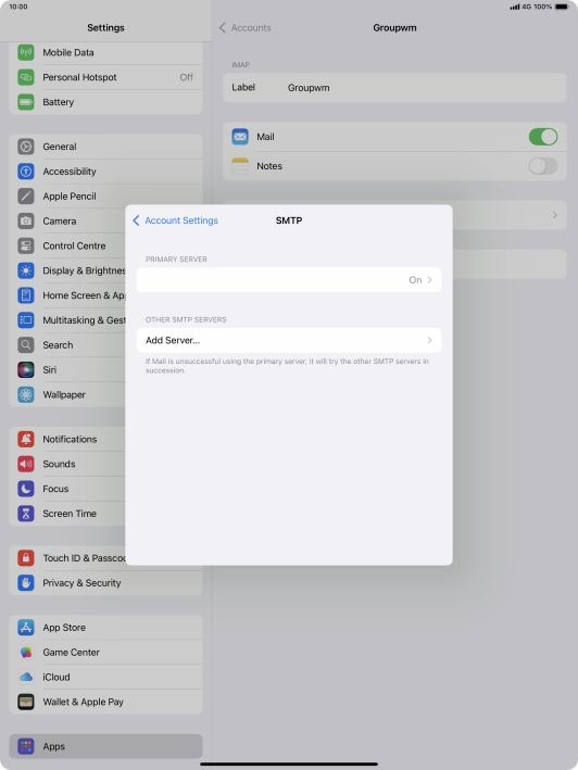 Press the field below 