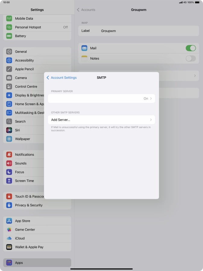Press the field below 