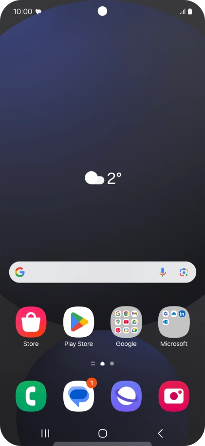 The text/picture message icon shows that you've received a new text or picture message.