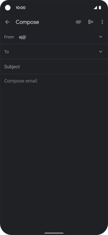 Press To and key in the first letters of the recipient's name.