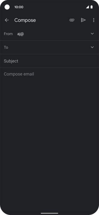 Press To and key in the first letters of the recipient's name.