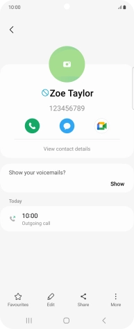 Press the Home key to return to the home screen.