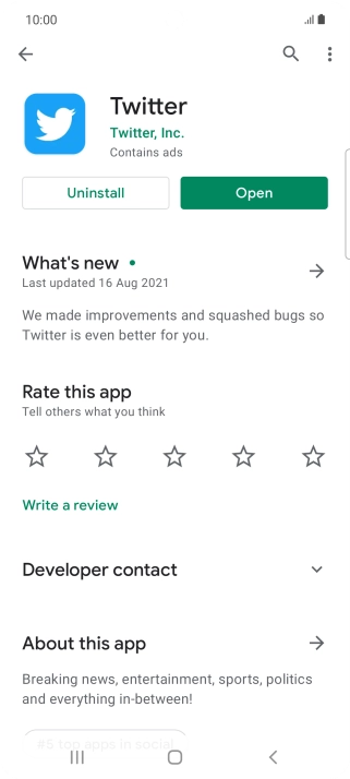 Press the Home key to return to the home screen.