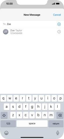 Press the required contact. Press the required contact.