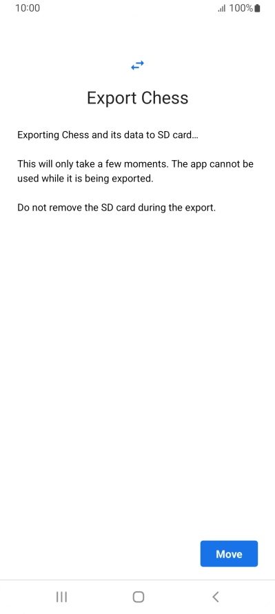 Press Move. Press Move.