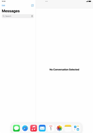 Slide your finger downwards on Dock to minimise it. Slide your finger downwards on Dock to minimise it.