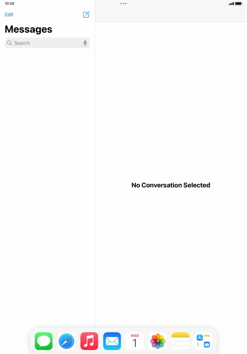 Slide your finger downwards on Dock to minimise it.