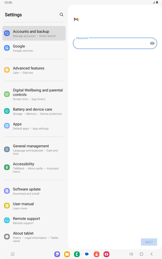 Press the field below Press the field below