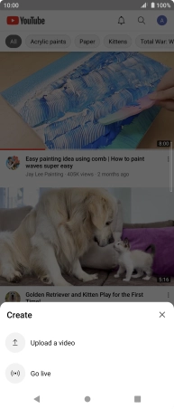 Press Upload a video. Press Upload a video.